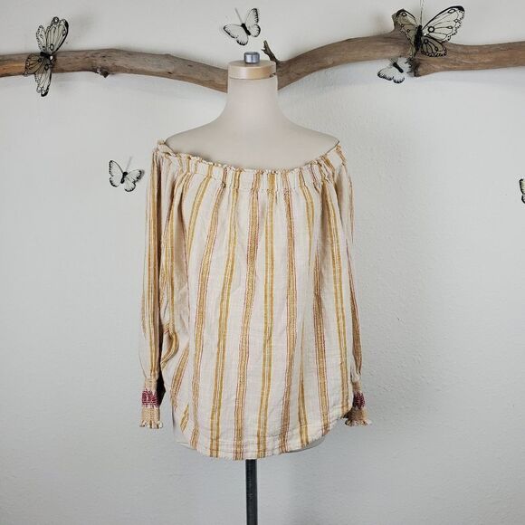 Derek heart boho off shoulder top - Picture 1 of 5